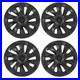 4Pcs 18in Wheel Hubcap Matte Black Cool Sporty Replacement