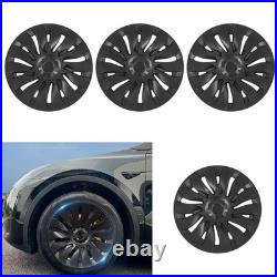 4Pcs 19 Inch Wheel Hub Cover Matte Black Automobile Wheel Hub Fully Wrap Rim