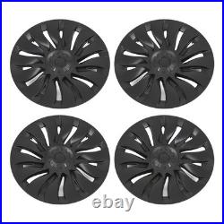 4Pcs 19 Inch Wheel Hub Cover Matte Black Automobile Wheel Hub Fully Wrap Rim