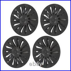 4Pcs 19 Inch Wheel Hub Cover Matte Black Automobile Wheel Hub Fully Wrap Rim