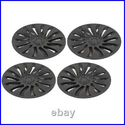 4Pcs 19 Inch Wheel Hub Cover Matte Black Automobile Wheel Hub Fully Wrap Rim