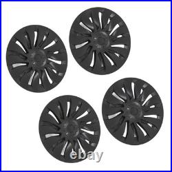 4Pcs 19 Inch Wheel Hub Cover Matte Black Automobile Wheel Hub Fully Wrap Rim