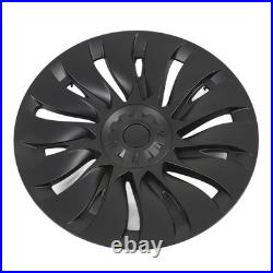 4Pcs 19 Inch Wheel Hub Cover Matte Black Automobile Wheel Hub Fully Wrap Rim