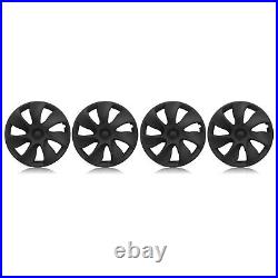 4Pcs 19 Wheel Cover Hubcaps Rim Cover For Tesla Model Y 2020-2023 Matte Black