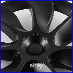 4Pcs 19 Wheel Cover Hubcaps Rim Cover For Tesla Model Y 2020-2023 Matte Black