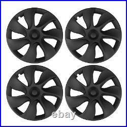 4Pcs 19 Wheel Cover Hubcaps Rim Cover For Tesla Model Y 2020-2023 Matte Black