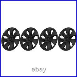 4Pcs 19 Wheel Cover Hubcaps Rim Cover For Tesla Model Y 2020-2023 Matte Black