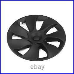 4Pcs 19 Wheel Cover Hubcaps Rim Cover For Tesla Model Y 2020-2023 Matte Black