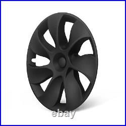 4Pcs 19 Wheel Cover Hubcaps Rim Cover For Tesla Model Y 2020-2023 Matte Black