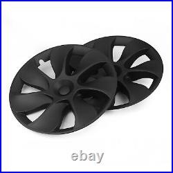 4Pcs 19 Wheel Cover Hubcaps Rim Cover For Tesla Model Y 2020-2023 Matte Black