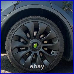 4Pcs 20 Car Wheel For TeslaTurbines/ Model Y 2020-2023 Matte Black/20 Inches