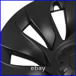 4Pcs 20 Car Wheel Hubcaps Rim Cover Cap For Tesla Model Y 2020-2023 Matte Black