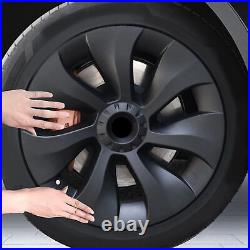 4Pcs Hubcap Wheel Covers Matte Black Reduced Wind Resistance Stylish Wear
