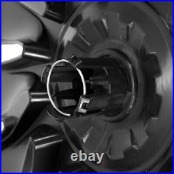 4X 19 Matte Black Wheel Trim Hub Cover Modification For Tesla Model Y 2018-2023