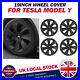 4X 19 Wheel Cover Hubcaps Rim Cover For Tesla Model Y 20-23 Matte Black Durable