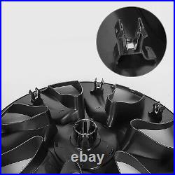 4X 19 Wheel Cover Hubcaps Rim Cover For Tesla Model Y 20-23 Matte Black Durable