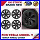 4X 19 Wheel Cover Hubcaps Rim Cover Matte Black For Tesla Model Y Perfectly Fit