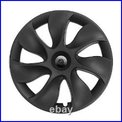 4X 19 Wheel Cover Hubcaps Rim Cover Matte Black For Tesla Model Y Perfectly Fit