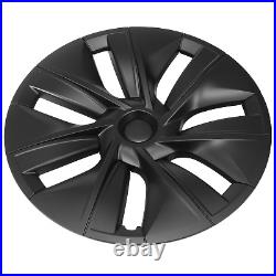 4X Hubcaps Caps Rim Cover For Tesla Model Y 2020-2023 19 Wheel Hub Matte Black