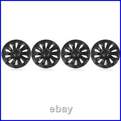 4X Hubcaps Caps Rim Cover For Tesla Model Y 2020-2024 20 Wheel Hub Matte Black