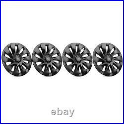 4X Hubcaps Caps Rim Cover For Tesla Model Y 2020-2024 20 Wheel Hub Matte Black