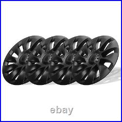 4X Hubcaps Caps Rim Cover For Tesla Model Y 2020-2024 20 Wheel Hub Matte Black