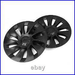 4X Hubcaps Caps Rim Cover For Tesla Model Y 2020-2024 20 Wheel Hub Matte Black