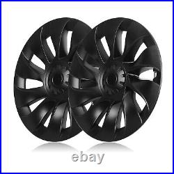 4X Hubcaps Caps Rim Cover For Tesla Model Y 2020-2024 20 Wheel Hub Matte Black