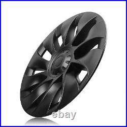 4X Hubcaps Caps Rim Cover For Tesla Model Y 2020-2024 20 Wheel Hub Matte Black