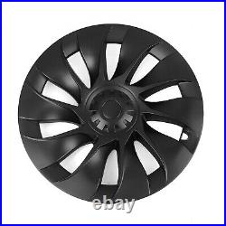 4X Hubcaps Caps Rim Cover For Tesla Model Y 2020-2024 20 Wheel Hub Matte Black