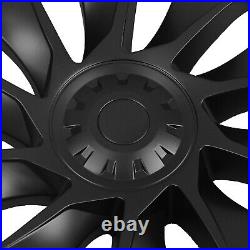 4X Hubcaps Caps Rim Cover For Tesla Model Y 2020-2024 20 Wheel Hub Matte Black