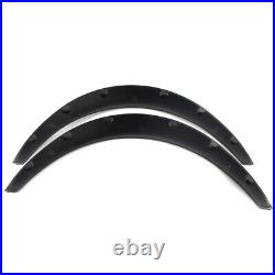 4X Matte Black Cover Wheel Eyebrow Arch Trim Lip Strip Fender Protector Set PU