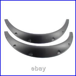 4X Matte Black Cover Wheel Eyebrow Arch Trim Lip Strip Fender Protector Set PU