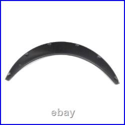 4X Matte Black Cover Wheel Eyebrow Arch Trim Lip Strip Fender Protector Set PU