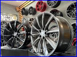 4X New 19 inch 5x114.3 SATIN BLACK 8.5J ET35 TURBINE wheels for TESLA MODEL 3 Y