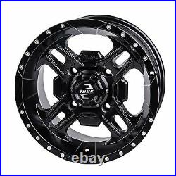 4/156 Tusk Beartooth Wheel 12x7 4.0 + 3.0 Matte Black