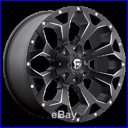 4- 20 Fuel Assault D576 Matte Black Milled Wheels 20x10 5x5.5 5x150 -18mm