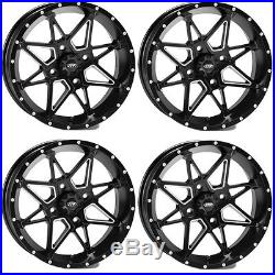 4 ATV/UTV Wheels Set 14in ITP Tornado Matte Black 4/110 5+2/2+5 SRA