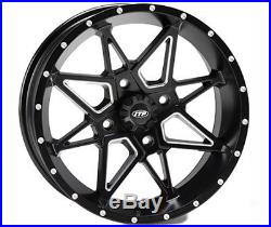 4 ATV/UTV Wheels Set 14in ITP Tornado Matte Black 4/110 5+2/2+5 SRA