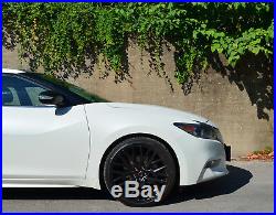 4 GWG Wheels 20 inch STAGGERED Matte Black FLARE Rims fits NISSAN MAXIMA 2017