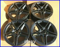 4 Genuine Oem Mercedes A Class W177 18 Amg Alloy Wheel Rims Set Matte Black