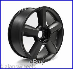 4 NEW Chevy Suburban Tahoe LTZ Matte Black 22 Wheels Rims Gold Bowtie 5308