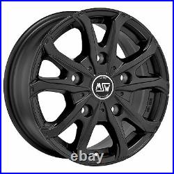 4 x MSW 48 Matt Black 16x6.5 Inch ET60 5x160 PCD Alloy Wheels