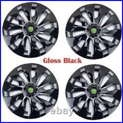 4pcs 18 inch Matte Black Hub Cap Wheel Rim Cover For Tesla Model 3 2020-2023