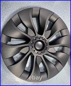 4pcs 18 inch Matte Black Hub Cap Wheel Rim Cover For Tesla Model 3 2020-2023