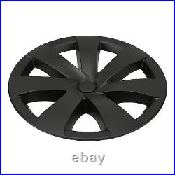 4pcs 19in Wheel Hub Cover Matte Black Sporty Cool Style For Model Y 2020-2023