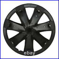 4pcs 19in Wheel Hub Cover Matte Black Sporty Cool Style For Model Y 2020-2023