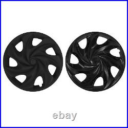 4pcs 19in Wheel Hubcap Matte Black Cool Sporty Full Protection For Model Y 2020