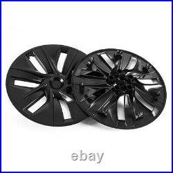 4pcs Matte Black 19 Hubcaps Cap Rim Wheel Cover Cap For Tesla Model Y 2020-2023