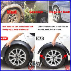 4x For VW Touran MK1 Matte Black Fender Flares 4 Wheel Arched CONCAVE Widebody